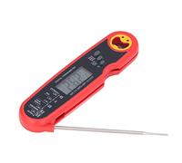 Smandy Thermomètre à Viande à Lecture Instantanée avec Sonde Pliante et Conception étanche IP67 pour la Cuisson au Gril (rouge)