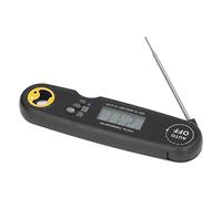 Smandy Thermomètre à Viande à Lecture Instantanée avec Sonde Pliante et Conception étanche IP67 pour la Cuisson au Gril (BLACK)