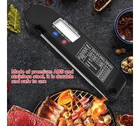 Smandy Thermomètre Alimentaire Numérique avec Sonde Pliable Grand écran LCD Sonde en Acier Inoxydable Lecture de 4 à 8 Secondes 58F à 572F pour la Cuisson du Barbecue, de la Viande et du Poisson