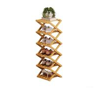 Smarbettiy Étagère à chaussures pliable, aucun assemblage nécessaire, organiseur de chaussures en bois emboîtable avec 2 à 9 niveaux, gain de place, étagère de rangement pour entrée, dortoir
