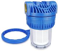 SMARDY 0502 Préfiltre 5 Pouces Anti-Sable - 3000 l/h, Filetage intérieur 1 Pouce, jusqu'à 5 Bars - Cartouche Lavable, Corps Transparent - pour Pompe de Jardin, Groupe Hydrophore et Eau Domestique