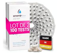 smardy 100 Pastilles CyA-Test Photomètre pour PoolLab, SCUBA II, BAYROL | Comprimés acide cyanurique/stabilisant pour testeurs électroniques - piscine, spa & eau potable - Made in Germany