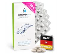 smardy 50 Pastilles Alka-M pour Photomètre, test alcalinité-M (TAC) | Comprimés pour testeurs électroniques PoolLab, SCUBA II, BAYROL, pour piscine, spa, aquarium et eau potable, Made in Germany