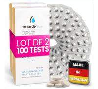 smardy Kit 100 Pastilles Photomètre - 20x Phenol Red DPD1 DPD3 Alka-M CyA | Comprimés pH, chlore libre et total, TAC, stabilisant, pour testeurs électroniques PoolLab, SCUBA II, BAYROL