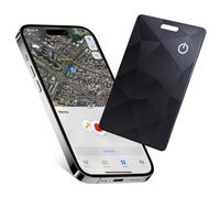 Smart Air Tracker Slim Carte avec Recharge sans Fil (iOS Uniquement) | Wallet Tracker Compatible avec Où est ? d'Apple et Find My APP, pour Valises, Portefeuilles, Sacs et Passeports