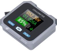 Smart Battery Monitor 1.8in Display Waterproof BT Multifunctional Battery Monitor with Shunt for RV Boat 50A 10?100V