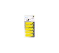 smart by Leviatan Smart Emotikon Lot de 5 paquets de 25 feuillets autocollants pour surligneurs, marqueurs, index et onglets adhésifs inscriptibles 12 x 45 mm