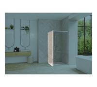 Smart Design fixe 100 profilé chromé verre transparent - KINEDO PA90296CTNE