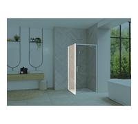 Smart Design fixe 120 profilé blanc verre transparent - KINEDO PA90298BTNE