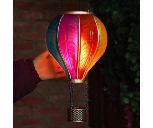 Smart Garden 62cm Drapeau Solaire LED Nuage Montgolfière Lantern Susp. Ext.