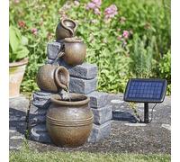 Smart Garden Fontaine Bain D’Oiseaux Solaire Extérieure Multicolore Jardin