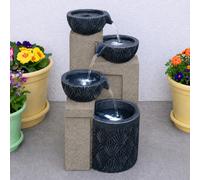 Smart Garden Fontaine Bain D’Oiseaux Solaire Extérieure Multicolore Jardin