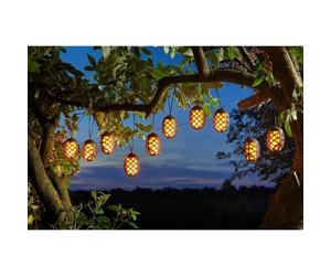 Smart Garden Guirlande solaire 4,7 m 10 lampions CoolFlame effet flamme - noire