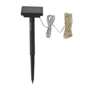 Smart Garden - Guirlande solaire extérieure Luciole, 100 LEDs blanc froid, 11.9 mètres, métal, éclairage automatique pour jardin et pergola
