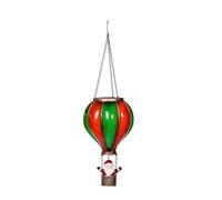 Smart Garden Lampe à suspendre pour intérieur en montgolfière de 45,7 cm - Décoration de Noël festive avec effet de flamme réaliste et lueur LED blanc chaud - Fonctionne avec des piles