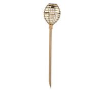 Smart Garden Lumina Lot De 2 Torches Solaires En Faux Rotin Naturel, Led Double Filament
