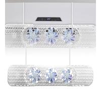 Smart Home Accessories Ytp306 Déflecteur d'air pour climatiseur pour prévention directe des coups Housse réglable Rotation silencieuse Condensation Ytp306 (A, taille unique)
