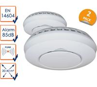 SMART HOME Protection incendie Lot de 2 détecteurs de fumée sans fil pour système Elro Connects avec app