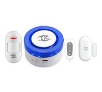 Smart Home Sans Fil WIFI Sirène USB Travail Du Capteur D'Alarme avec Home Alexa Echo Google Bleu Pl708 G