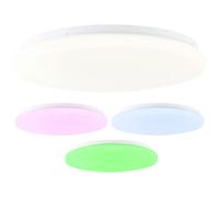 Smart LED Plafonnier à intensité variable avec télécommande Ciel étoilé RGB Changement de couleur Lampe de chambre à coucher, 22W 2400lm blanc chaud-blanc froid, DxH 39 x 7 cm