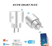 Smart Life App WiFi 16a EU/FR, prise vocale, TimingTuya, télécommande, fonctionne avec Alexa Google Home Assistant, aucun Hub requis