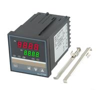 Smart Pid Contrôleur de température Rex-c700 pour sortie Ssr avec affichage numérique et fonction d'auto-réglage pour four industriel Gamme 0-400 C Noir Coque longue