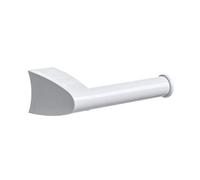 Smart Porte-Rouleau de Papier Toilette sans Couvercle, en Plastique ABS, Blanc, et système de Fixation Glue & Fix 5,2 x 8,4 x 15,7 cm