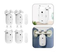 Smart pour moteur de rideau zigbee pour application Tuya, entraînement automatique de volet roulant 4000 mAh avec capteur de lumière, commande vocale pour Alexa, pour rail T/U et barre romaine (1)