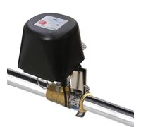Smart pour Zigbee 3.0 Ventilation d'eau et de gaz pour Tuya, commande vocale pour Alexa, détection de fuite, vanne sphérique mécanique, alliage + ABS, noir