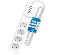 Smart Power Strip (moyeu de Bande d'alimentation Intelligente est nécessaire 16A 3500W 1.5meter câble Compatible avec iOS Andoird Fonctionne avec Alexa Google Assistant Home POD HomeKit CE RoHS)