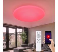 Smart RGB LED plafonnier télécommande lumière du jour effet étoile lampe dimmable app contrôle de téléphone portable Globo 48383-50RGBSH