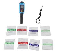 SMART SENSOR PH818M - Testeur de pH pour l'industrie agroalimentaire, testeur 2-en-1, température de la solution, écran LCD rétroéclairé, sonde de mesure numérique, confiture, pâte, pain, gel, semi-so