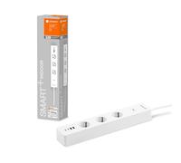 LEDVANCE Smart Plug WiFi, Bandeau de Prises Triple avec Protection Contre Les surcharges et Les surtensions, y Compris Les connexions USB, contrôlable Via l'application WiFi, Alexa et Google