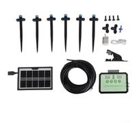 Smart Solar Arrosage automatique des plantes pour système avec minuterie, 3 modes et tuyau de 10 m pour jardin, balcon, bureau, noir