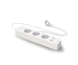 Smart Strip Tp-Link Tapo P300 Multiprise Wifi 3 Prises Schuko 10A +Usb/Usb-C Blanc