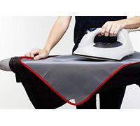 Smart-t-haus chiffon protecteur pour repasser translucido anti brillantes et brûlures, blanc bord rouge, 60 x 40 cms