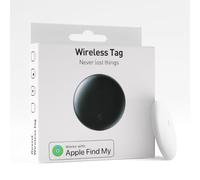 Smart Tag Traqueur de bagages Bluetooth, IP68 étanche, fonctionne avec Find My (iOS uniquement), localisateur de localisateur pour clés, bagages, sac à dos, portefeuille (blanc, 1 pièce)