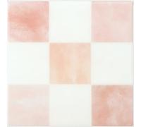 Smart Tiles Crédence adhésive, Damier Rose & Blanc, 19,69x19,69 cm | Lot de 5 (0,19 m²), Semi-mate, Résiste chaleur/humidité, COV Cuisine/Salle de bain, Idéal locataires, Fabriqué au Canada