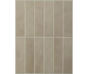 Smart Tiles Crédence adhésive pour cuisine et salle de bain, sticker carrelage mural, carreaux beige autocollants, lot de 5 feuilles, 29 x 22.86 cm