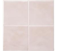Smart Tiles Crédence adhésive, Zellige Rose, 22,86x22,86 cm | Lot de 5 (0,26 m²), Lustrée, Résiste chaleur/humidité, COV Cuisine/Salle de bain, Idéal locataires, Fabriqué au Canada