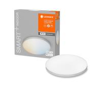 LEDVANCE Plafonnier LED intelligent, panneau intérieur avec technologie WiFi, couleur de la lumière variable (3000K-6500K), diamètre 300mm, compatible avec Google et Alexa,SMART+ WIFI PLANON FRAMELESS