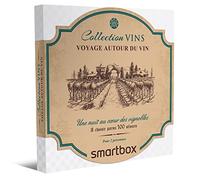 SMARTBOX - coffret cadeau couple - Voyage autour du vin - idée cadeau originale - 1 nuit, 1 petit-déjeuner et 1 atelier œnologie pour 2 personnes