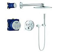 Grohe SmartControl ensemble de douche encastré avec thermostat StarLight Chrome 34709000