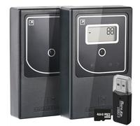 SmartCoounter Compteur de Passage Automatique avec Données - Compteur de Personnes, Statistiques par Heure et Jour, Capteur Infrarouge sans Fil, Compteur de Visiteurs, MicroSD, Noir, Amélioré