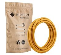 smartect Câble Textile 3 Conducteurs (3 x 0,75mm²) en Or 50 Mètres