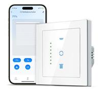 SMARTERCURRY WiFi interrupteur de volet roulant, [7 Gen] minuterie de volet roulant pour contrôler les volets roulants/stores/auvents, compatible avec Alexa/Google Assistant, 1 pièce | Blanc