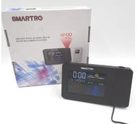 Smartro SC91 Réveil de projection Chambre à coucher Station météo domestique Horloge d'alarme numérique