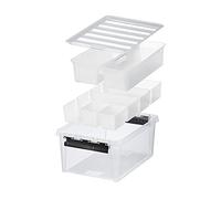Boîte de rangement 14 litres avec 7 bacs et couvercle