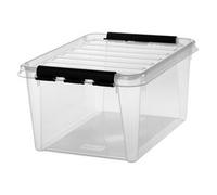SmartStore Boîte de rangement CLASSIC 31 L, clips: blanc