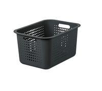 SmartStore Panier de Rangement en Plastique Recy ac Sans Couvercle - Taupe - Emboîtable et Empilable - Garantie 10 ans - L 37 x l 28 x H 20 cm - 13L